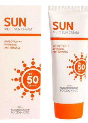 Солнцезащитный крем для лица и тела food a holic multi sun cream spf50