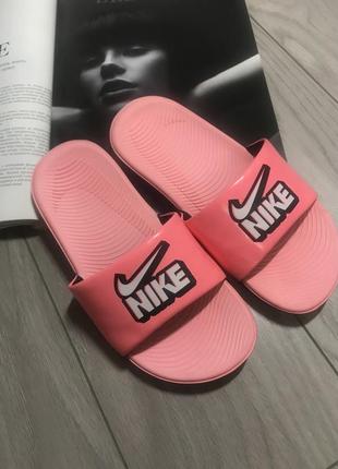 Летние шлепанцы от nike p.33,5/ 23см6 фото