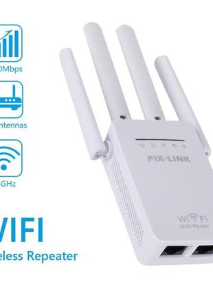 Беспроводной wi-fi роутер-повторитель wr09q, 300 мбит/с, усилитель сетевого сигнала iieee802.11 b/g/n с 4 анте