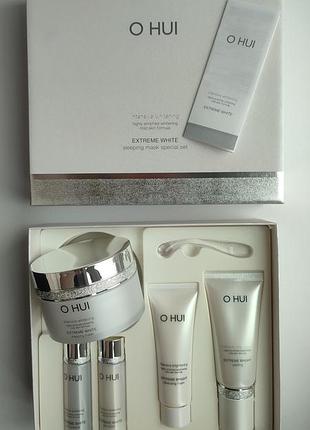 Люкс набор с отбеливающей ночной маской ohui extreme white sleeping mask special set
