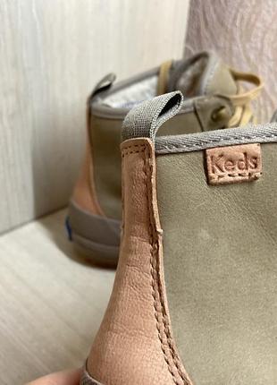 Теплые кожаные ботинки, кеды keds.6 фото