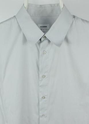 Формальная рубашка тенниска рубашка jil sander slim fit formal stretch cotton short sleeve shirt2 фото