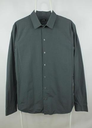 Оригінальна сорочка рубашка jil sander tailor made slim fit gray cotton formal shirt