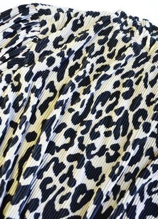 Роскошное платье плиссе в леопардовый принт zara7 фото