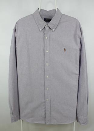 Стильна сорочка рубашка polo ralph lauren relaxed fit oxford cotton shirt