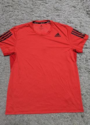 Футболка adidas t-shirt heat.rdy warrior en red , size xl, підпахви 60, довжина 74