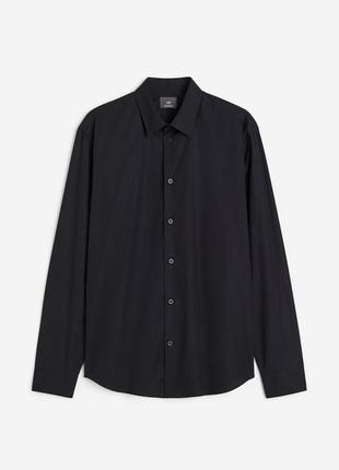 Regular fit poplin shirt h&m чоловіча сорочка5 фото