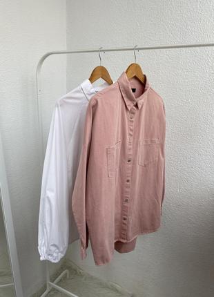 Плотная пудровая рубашка missguided