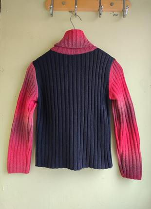 Оригинальный свитер со стразами нарядный теплый джемпер пуловер шерсть6 фото