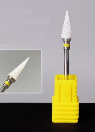 Керамическая насадка - фреза для аппаратного маникюра и педикюра conical (xf)