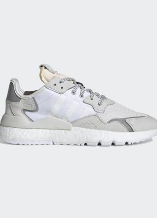 Кроссовки женские, мужские adidas nite jogger, белые (адидас найт джоггер)