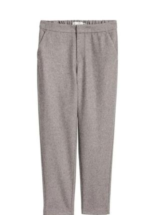 Брюки серые шерстяные h&m6 фото