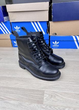 Ботинки мужские кожаные черные dr. martens 1460 mono 40 р.2 фото