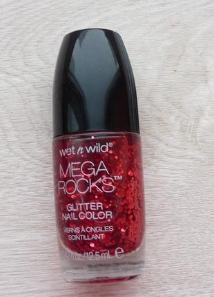 Лак глиттер для ногтей wet n wild mega rocks glitter nail color e4964 always in the pit 12,5 мл2 фото