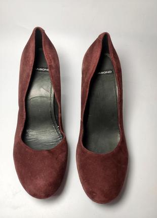 Туфли женские на платформе замша бордового цвета от бренда vagabond 383 фото