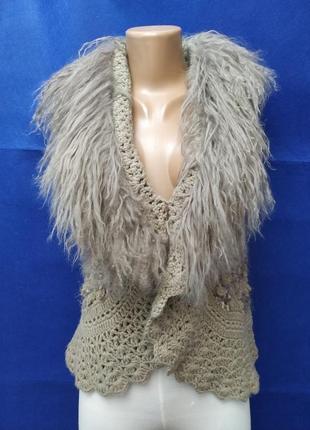 Жилетка ажурна