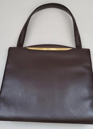 Сумка ридикюль, кожаная сумка, сумка винтаж, винтажная сумка, сумка бокс3 фото