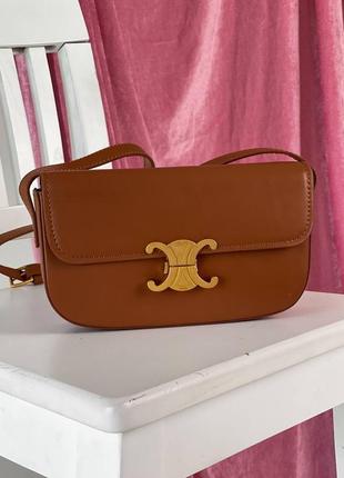 celine 145672163 celine classique triomphe bag brown 1499