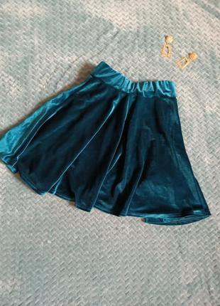 Велюровая юбка1 фото