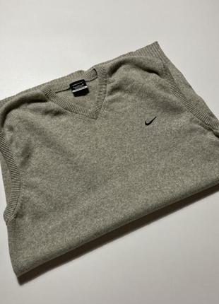 Вінтажний вовняний жилет nike golf wool vest