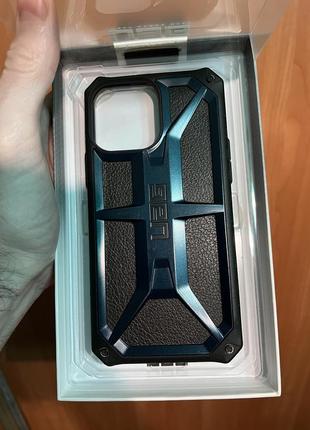 Чохол uag monarch crimson на iphone 13 pro max, оригінал8 фото