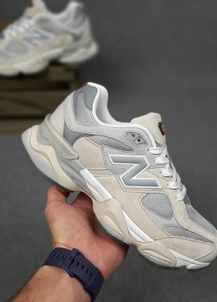 Женские замшевые кроссовки с сеткой в стиле new balance 9060 🆕 кроссовки нью баланс 90605 фото