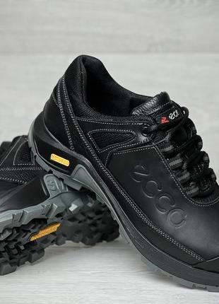 Кроссовки мужские кожаные ecco ботильоны trekking force