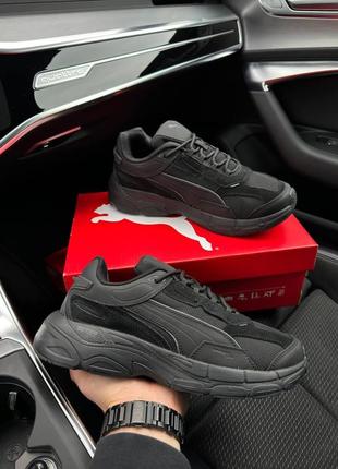 Мужские кроссовки puma teveris nitro all black