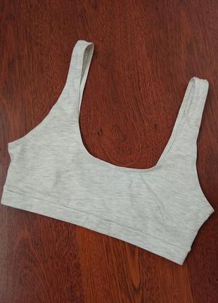 34-36р. бюст топ без косточек, хлопок h&m
