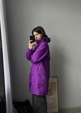 Helly hansen куртка ветровка женская хелле холсен фиолетовая удлиненная5 фото