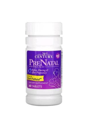 Prenatal, комплекс з фолієвою кислотою, 60 таблеток