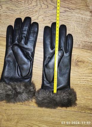Кожаные перчатки totes isotoner размер s-m3 фото