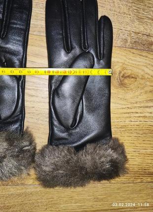 Кожаные перчатки totes isotoner размер s-m6 фото