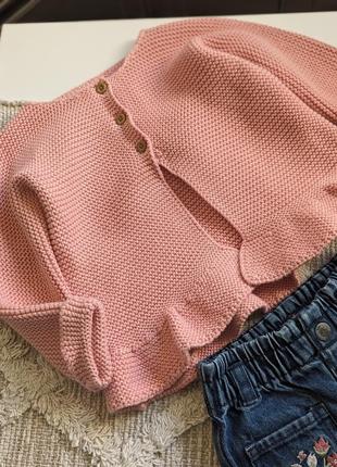 Светр светер кофта кардиган на 80-86 см 12-18 місяці на дівчинку2 фото