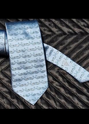 Краватка бренда gucci з монограмою1 фото