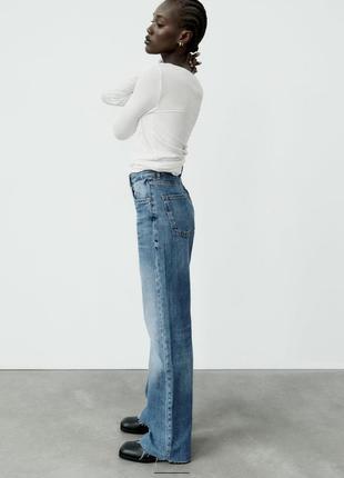 Джинси zara wide leg8 фото