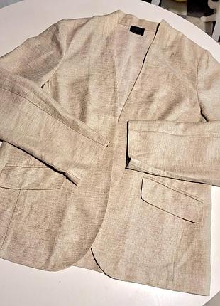 Жакетик з натуральної тканини, без застібки