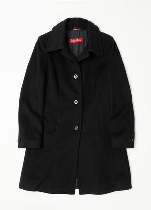 Max mara studio wool coat black женское пальто