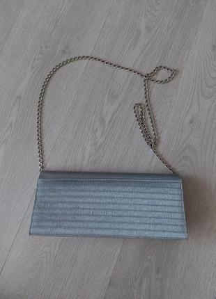 Брендовая сумка серебряная stuart weitzman, испания1 фото
