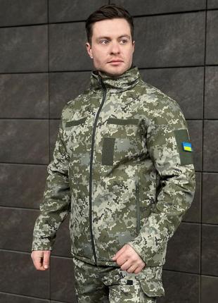 Куртка тактична військова демісезонна унісекс чоловіча жіноча весна осінь софтшел1 фото