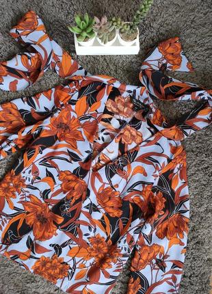 Красива стильна блуза довгий рукав від miss selfridge чокер зав'язка5 фото