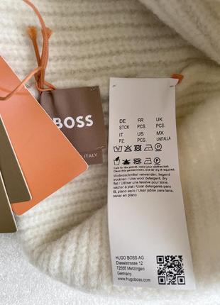 Белая шапка hugo boss оригинал6 фото