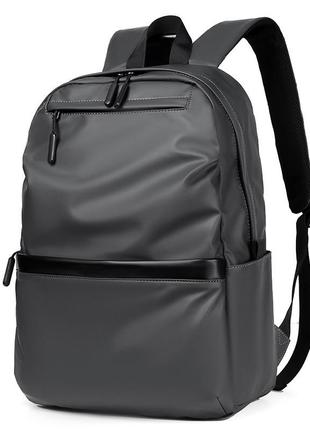 Рюкзак для ноутбука 15" lesko 2205 dark gray 20-35 л водонепроникний міський