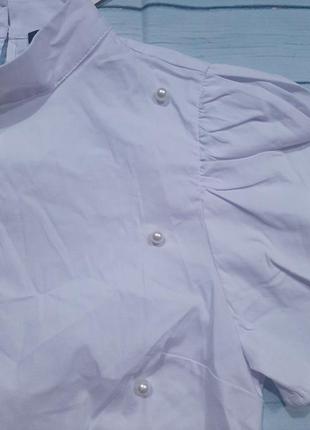 Нарядная блузка с бусинами6 фото