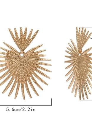 Серьги массивные стильные тренд бижутерия4 фото