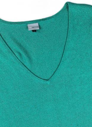 Пуловер женский кофта зеленый люрекс2 фото