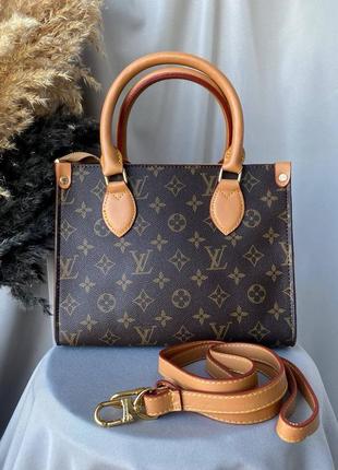 Женская сумка формата а4 louis vuitton с ремешком на плече трендов модель луи виттон3 фото