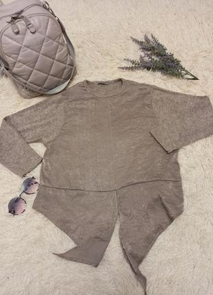 Лонгслив женский оливковый zara