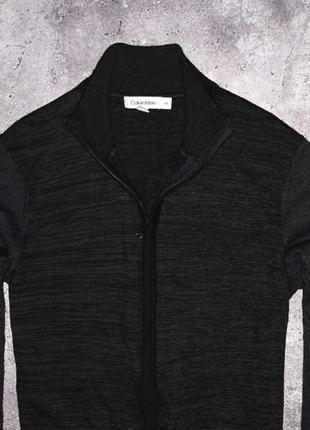 Calvin klein wool zip sweater (мужской свитер кельвин кляйн )2 фото
