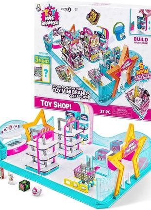 Ігровий набір міні-магазин іграшок s2 5 surprise mini brands mini toy store by zuru (77152-s2)